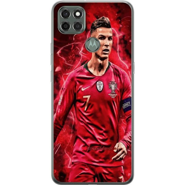 Motorola Moto G9 Power Läpinäkyvä kuori Ronaldon Taidot - CR7 Suunnittelu Aidolle Kannattajalle