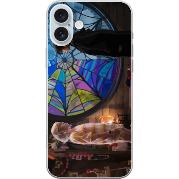 Apple iPhone 16 Plus Gennemsigtig cover Wednesday Addams