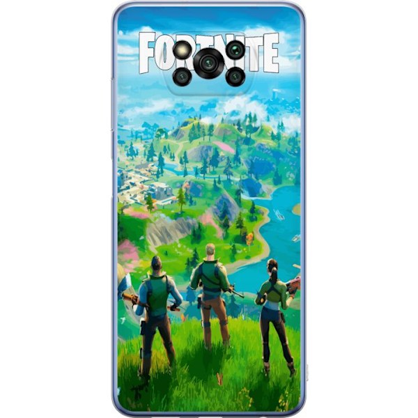 Xiaomi Poco X3 Pro Gennemsigtig cover Fortnite