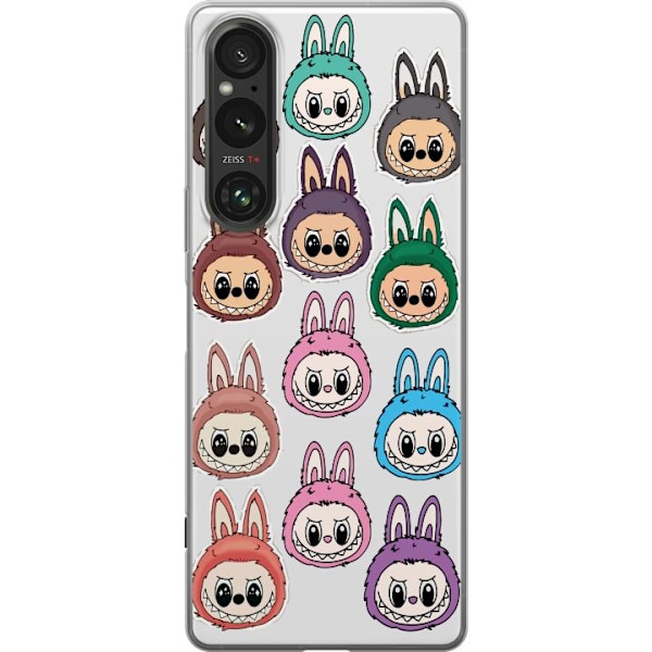 Sony Xperia 1 VI Läpinäkyvä kuori Labubu Macaron Monster -