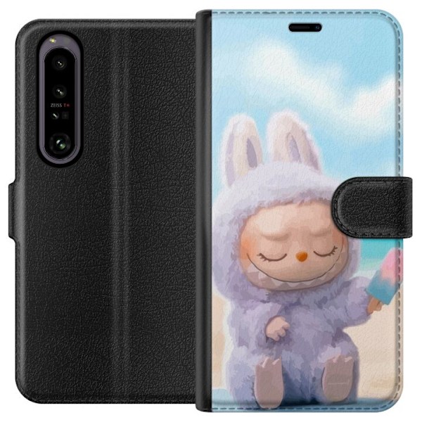 Sony Xperia 1 IV Lompakkokotelo Labubu Vaaleanpunainen Tunnelm
