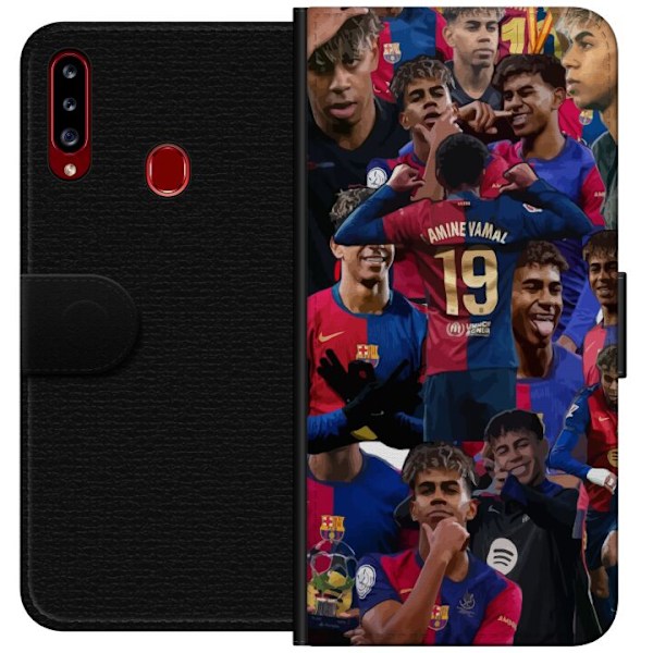 Samsung Galaxy A20s Tegnebogsetui Lamine Yamal mobilcover til fodboldfans