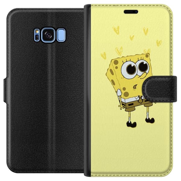 Kompatibelt Plånboksfodral till Samsung Galaxy S8 SpongeBob SquarePants