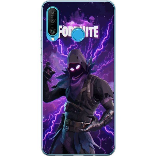 Huawei P30 lite Genomskinligt Skal Fortnite Raven – Mörk St