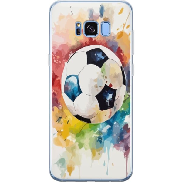 Samsung Galaxy S8+ Gennemsigtig cover Fodbold