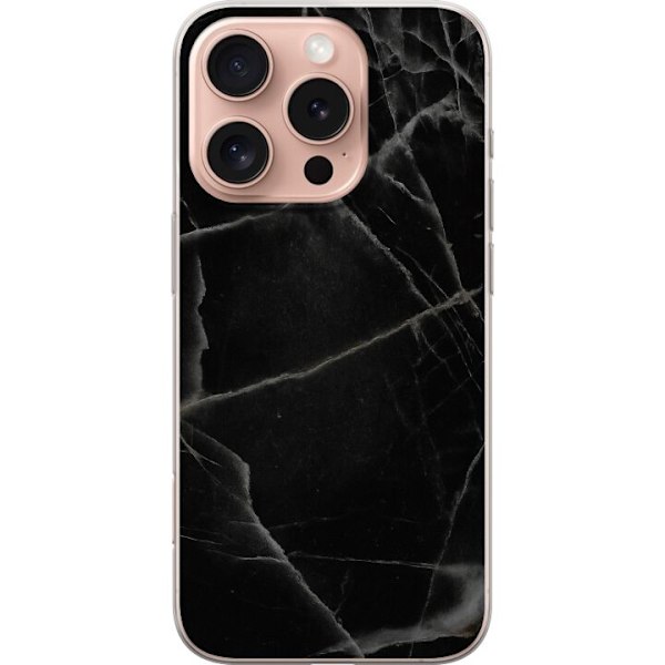 Apple iPhone 16 Pro Läpinäkyvä kuori Musta marmori