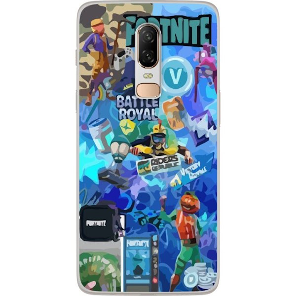 OnePlus 6 Läpinäkyvä kuori Fortnite