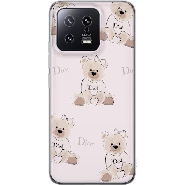 Xiaomi 13 Läpinäkyvä kuori Teddy Dior Vibes - ylellinen nal