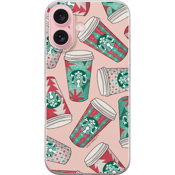 Apple iPhone 16 Gennemsigtig cover Starbucks