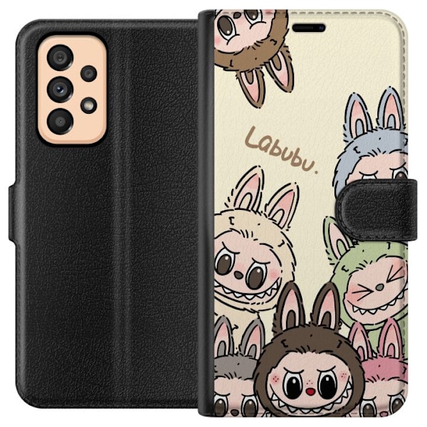 Samsung Galaxy A53 5G Lompakkokotelo Labubu Pastel Collection