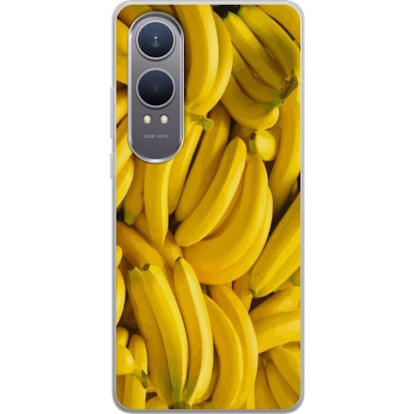 OnePlus Nord CE4 Lite Genomskinligt Skal Banana Pattern – lekfullt mönster med gula bananer
