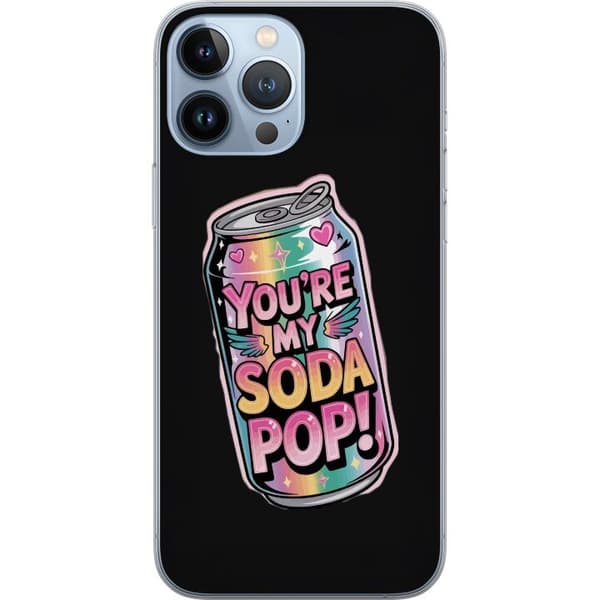 Kompatibelt Mobildeksel til Apple iPhone 13 Pro Max Du er min brus kawaii pastell regnbue hjerter glitrende boks
