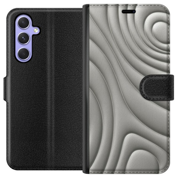 Samsung Galaxy A54 Plånboksfodral Silver Waves