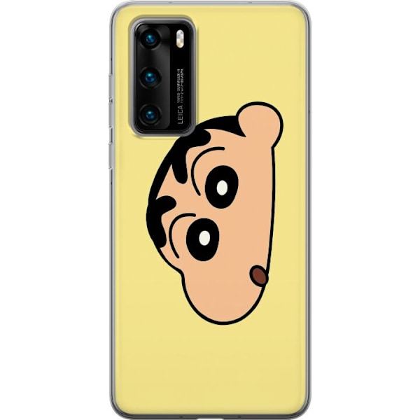 Huawei P40 Genomskinligt Skal Peeking Shinchan