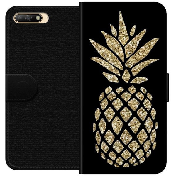 Huawei Y6 (2018) Lompakkokotelo Ananas