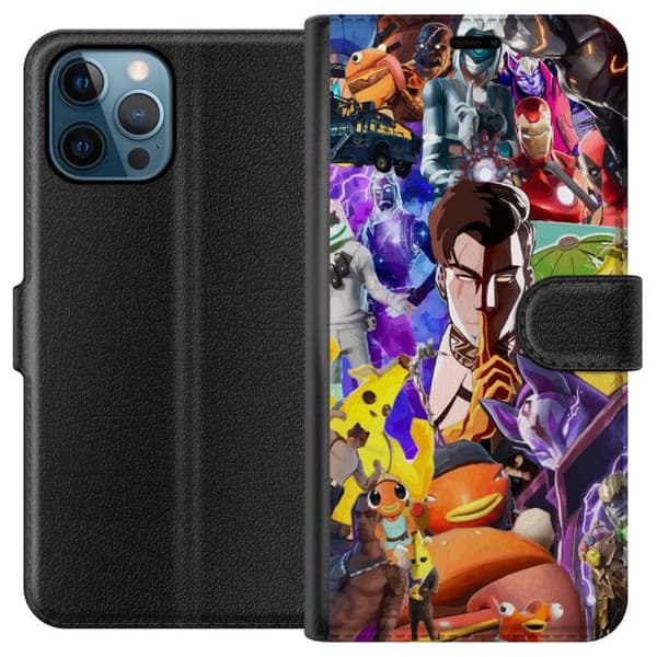 Kompatibel Tegnebogsetui til Apple iPhone 12 Pro Fortnite