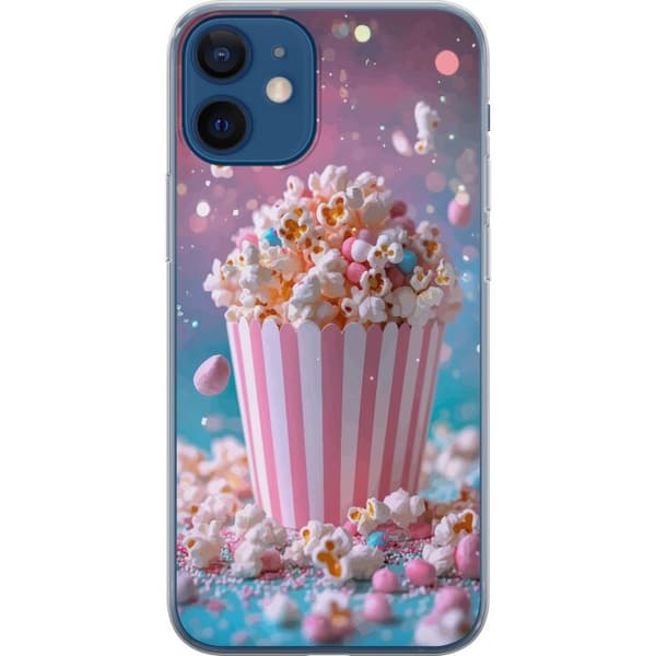 Kompatibelt Mobildeksel til Apple iPhone 12 mini Popcornbøtte retro kino snacks morsom figur