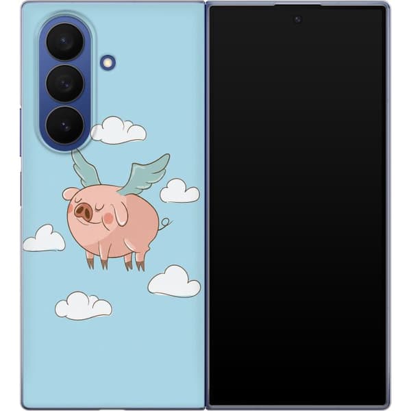 Kompatibelt Mobilskal till Samsung Galaxy Z Fold7 Blå grisgrafik blå