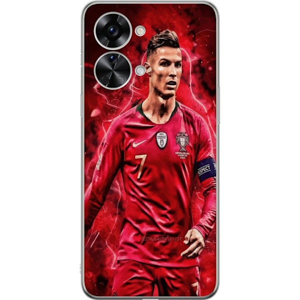 OnePlus Nord 2T Gjennomsiktig deksel Ronaldo Ferdigheter - CR7 Design for Ekte Supportere