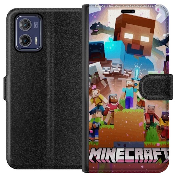 Motorola Moto G73 Tegnebogsetui Minecraft