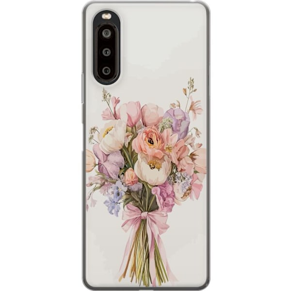 Sony Xperia 10 II Genomskinligt Skal Mobilskal med färgglad blombukett i romantisk stil