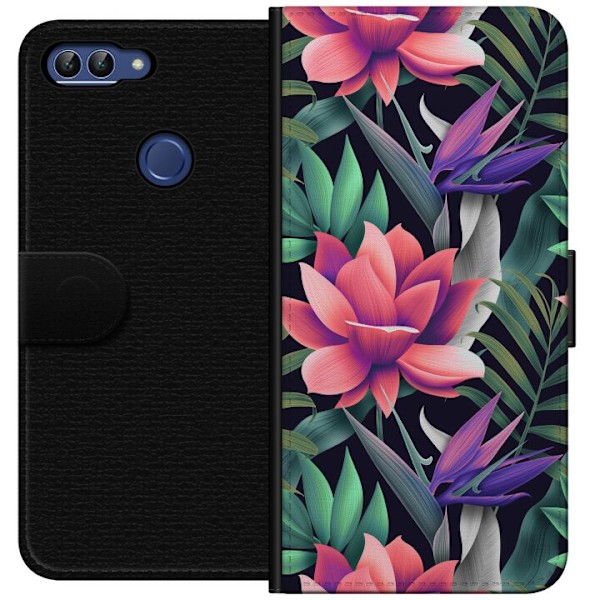 Huawei P smart Plånboksfodral Blommor