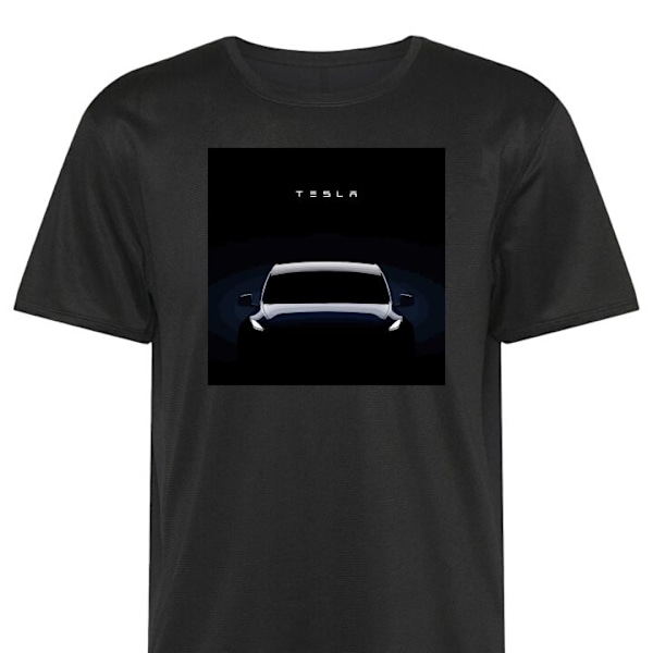 Trænings T-shirt | Sport T-shirt til Voksen Tesla sort 4X-Large