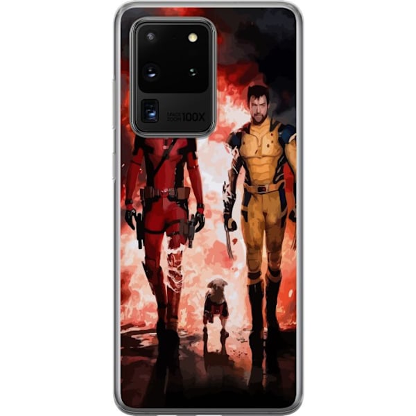 Samsung Galaxy S20 Ultra Genomskinligt Skal Wolverine Deadpool