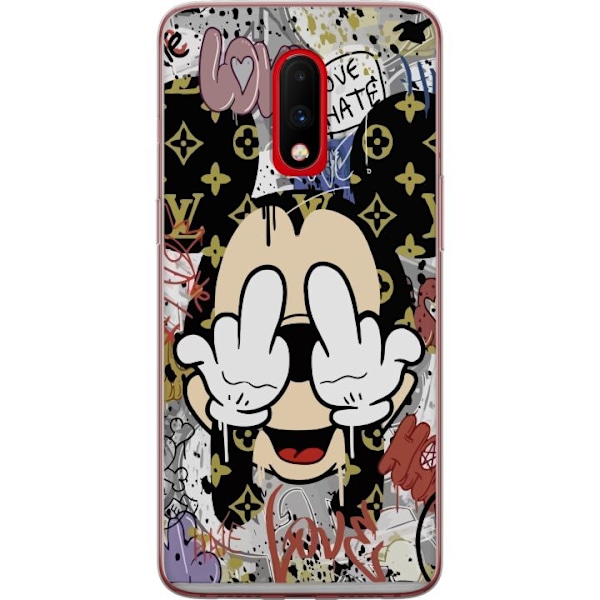 OnePlus 7 Gennemsigtig cover Mickey Mouse