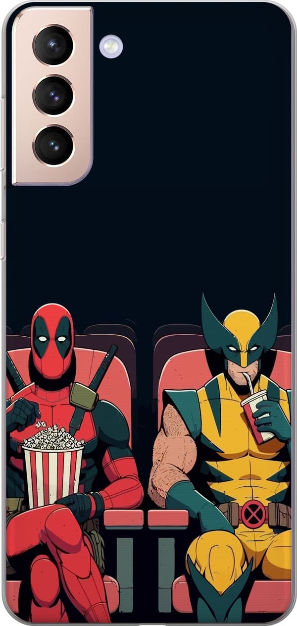 Kompatibel Mobilcover til Samsung Galaxy S21 Deadpool & Wolverine