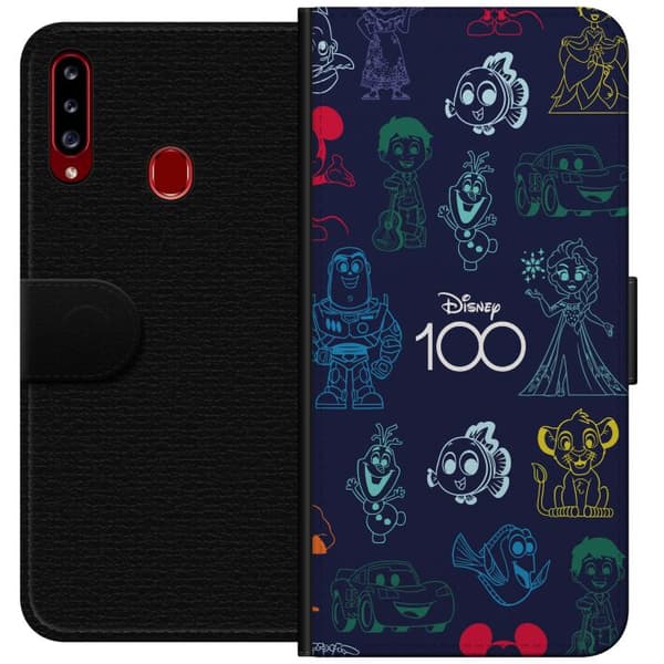 Kompatibelt Plånboksfodral till Samsung Galaxy A20s Disney 100