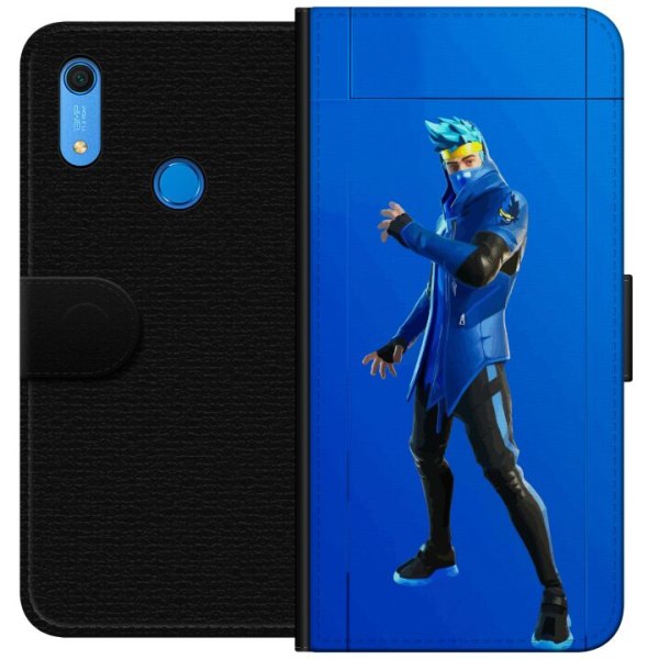Huawei Y6s (2019) Plånboksfodral Fortnite - Ninja Blue