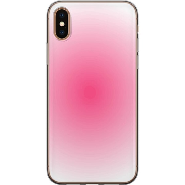 Apple iPhone XS Gjennomsiktig deksel Rosa Sky