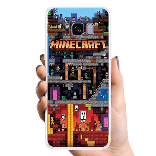 Samsung Galaxy S8 TPU Mobilcover Minecraft