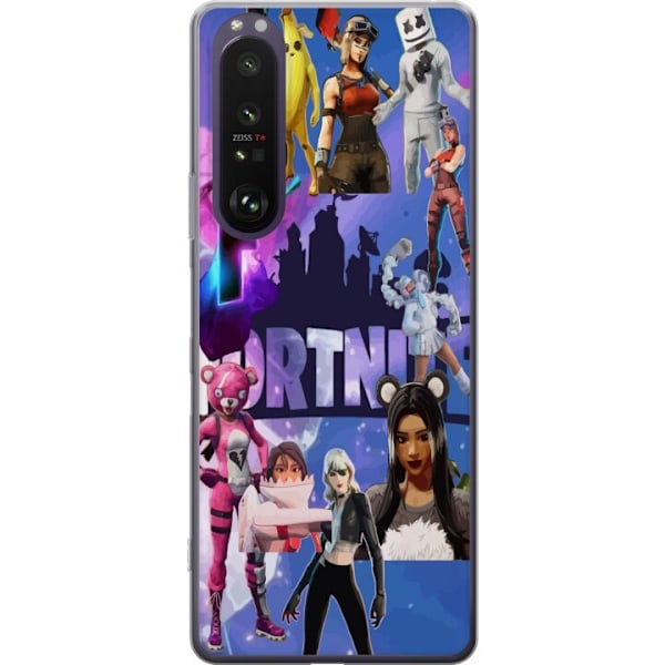 Sony Xperia 1 III Läpinäkyvä kuori Fortnite