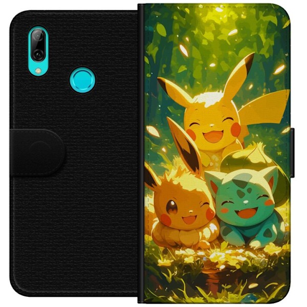 Huawei P smart 2019 Tegnebogsetui Pixelmonster spillestil - farverig design til retro-elskende gamere