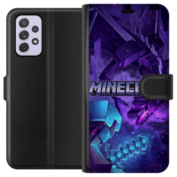 Kompatibelt Plånboksfodral till Samsung Galaxy A52s 5G Minecraft
