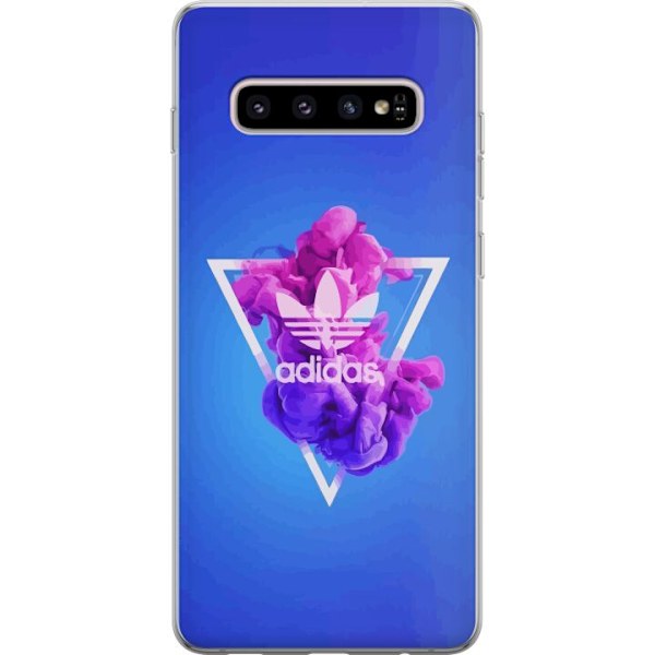 Samsung Galaxy S10+ Läpinäkyvä kuori Adidas-inspiroitunut s