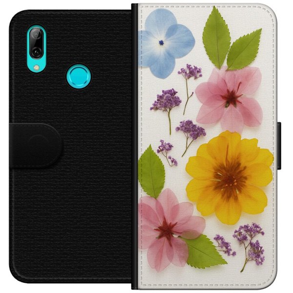 Huawei P smart 2019 Lompakkokotelo Painetut kukat