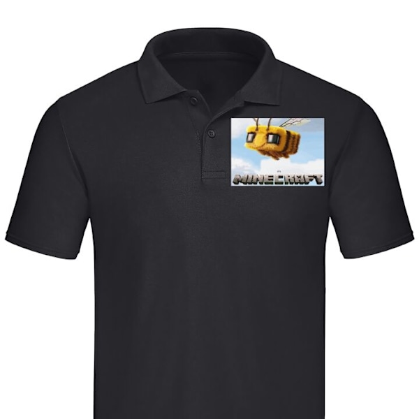 Piké för Vuxen | Elegant Pikétröja A Minecraft Movie Svart Small