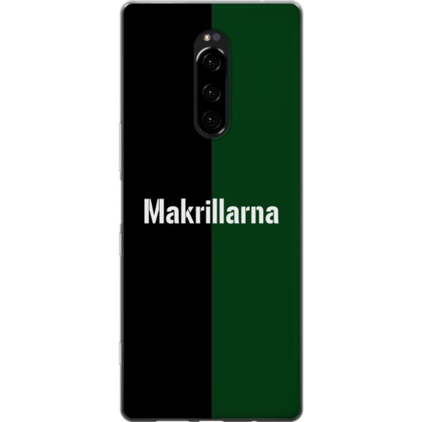 Sony Xperia 1 Gjennomsiktig deksel Makrell Fotball