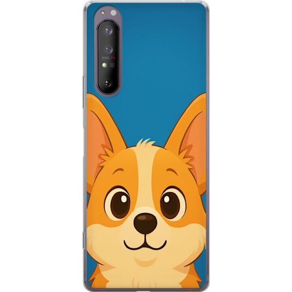 Sony Xperia 1 II Genomskinligt Skal Hello Corgi
