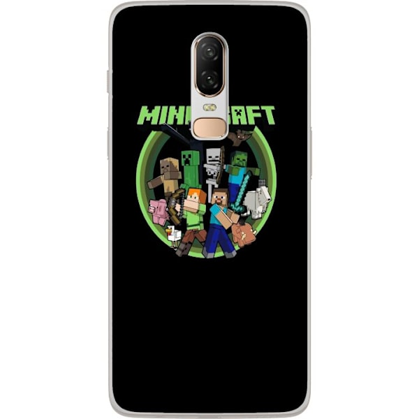 OnePlus 6 Läpinäkyvä kuori Minecraft