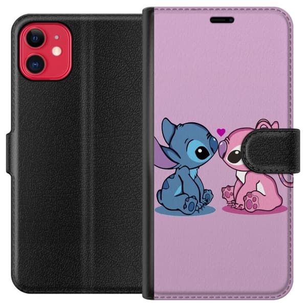 Kompatibel Tegnebogsetui til Apple iPhone 11 lilo & stitch 2025