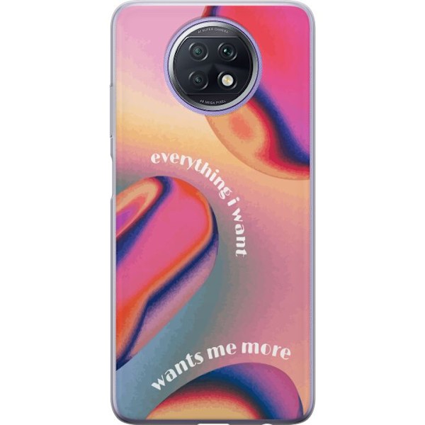 Xiaomi Redmi Note 9T Gennemsigtig cover ønsker mig mere