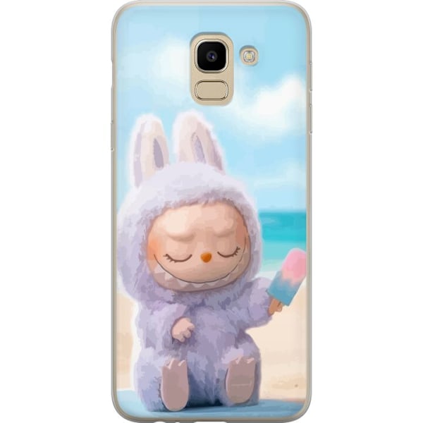 Samsung Galaxy J6 Läpinäkyvä kuori Labubu Vaaleanpunainen T