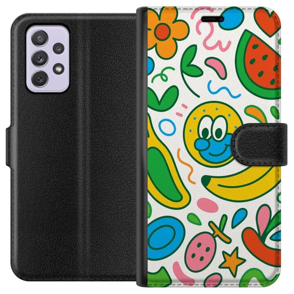Kompatibelt Plånboksfodral till Samsung Galaxy A52s 5G Butterfly Veil