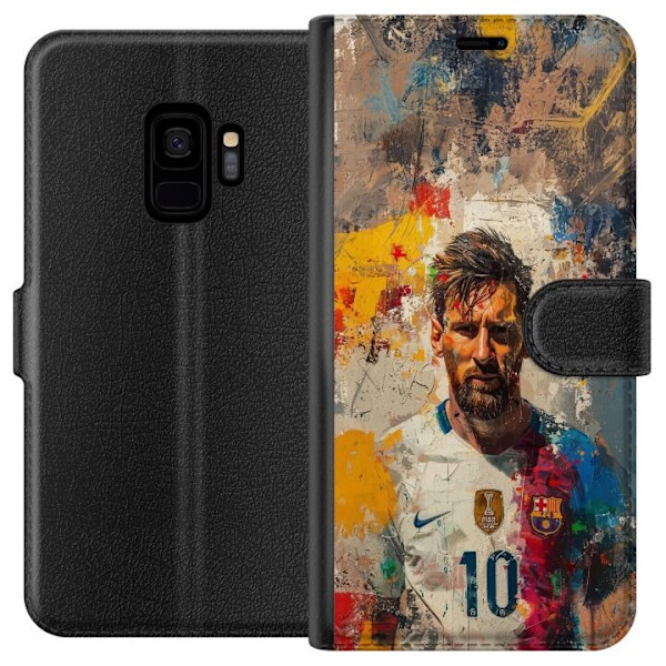 Samsung Galaxy S9 Tegnebogsetui Messi Art