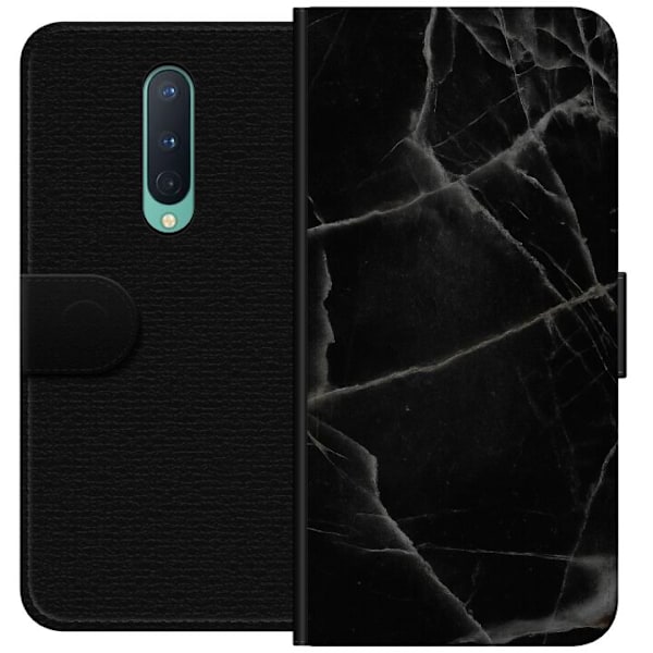 OnePlus 8 Tegnebogsetui Sort marmor
