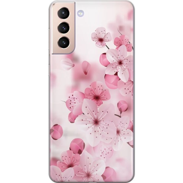 Samsung Galaxy S21 Cover / Mobilcover - Kirsebærblomst